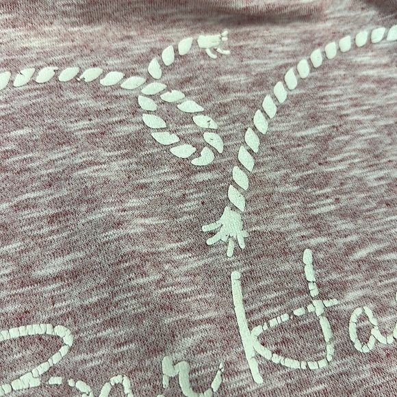 Vacationland Wear Graphic Hooded Sweatshirt Heathered Red w Kangaroo Pocket S - Picture 12 of 13